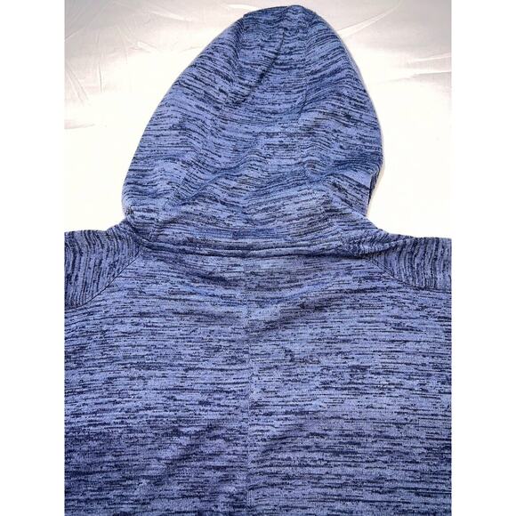 ATHLETA Sweatshirt Size S Blue Heathered Techie Blissful Hooded Poncho Pullover - Picture 16 of 16